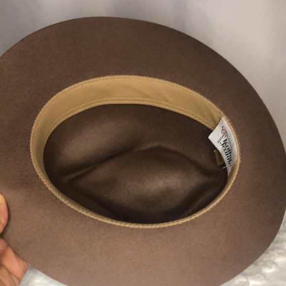 KATHY JEANNE Vintage brown felt hat. Size Medium. - Picture 8 of 10